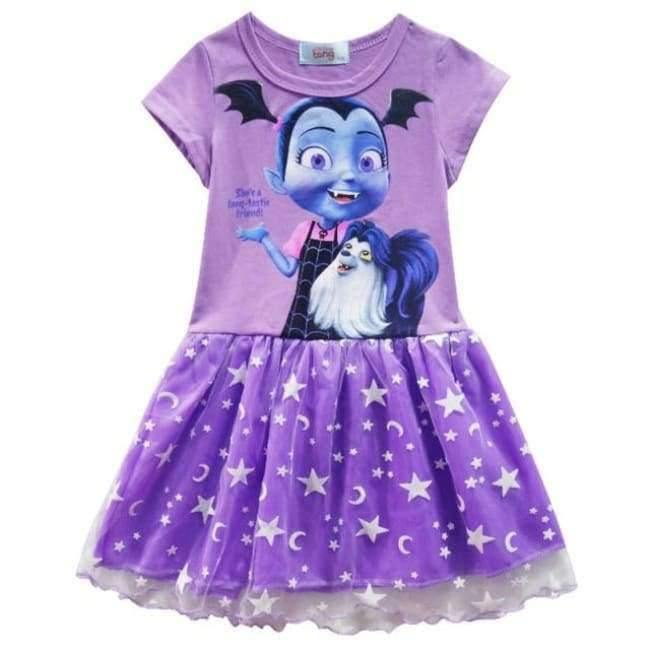 Planet Gates A rose / 3T Summer Baby Girl Dress Cartoon Moana for Girls Clothes Printed Moana Pink Princess Party Dress Children Kids Clothing