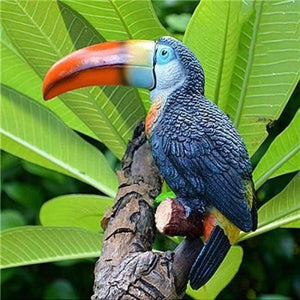 Planet Gates B Resin Realistic Modeling Imitation Parrot Micro Landscape Gardening Supplies Accessories Garden Outdoor Patio Decoration
