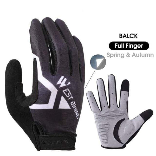 Planet Gates B Style Full Finger 3 / XXL / China Cycling Gloves Full Finger MTB Road Bike Bicycle Gloves Summer Gel Sports Gloves Men Women Bike Equipment