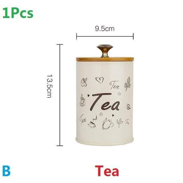 1-3Pcs Storage Tanks Steel Kitchen Utensils Multifunction Color Tea Coffee Sugar Square Box Case Househould Quality Beautiful