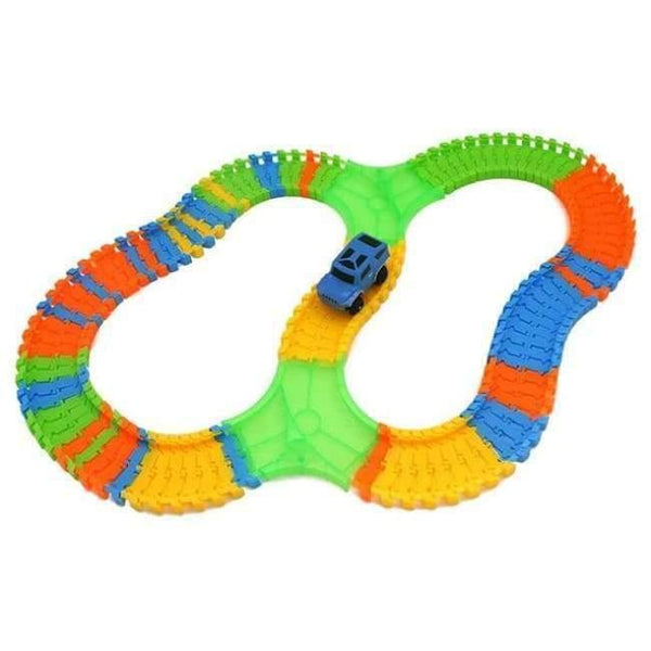 Planet Gates B-type 115PCS DIY Stunt Track Car Variety Rail Car Track Model Suit  Train Change Lanes Recycle Run Educational Toy for Kids B-type