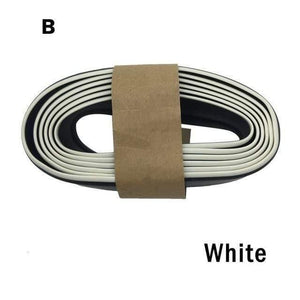 Planet Gates B White 2.5M Front Car Bumper Protector Rubber Car Protector Front Bumper Guards Lip Mouldings Splitter Chin Body Auto Bumper Exterior