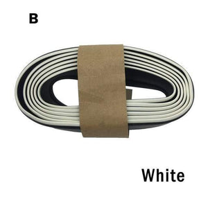 Planet Gates B WHITE Car Universal Front Bumper Lip  Carbon Fiber Rubber Splitter Chin Spoiler side Skirt Rubber Anti Scratch Protector Body Kit Trim