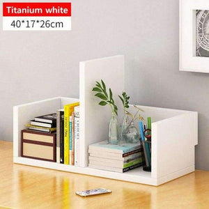 Planet Gates B white Simple Combination Bookshelf Desktop Stands Creative student Desktop Bookcase Storage Cabinet Home Furniture