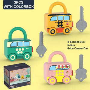 Planet Gates B-withbox Children Montessori Toys for Babies 1 to 2 3 Years Educational Toys Locks Keys Match Set Early Learning Game Juguetes Bebes