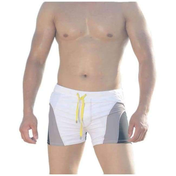 Planet Gates b / XL Swimwear Men Breathable Men's Swimsuits Swim Trunks Boxer Briefs Sunga Swim Suits Maillot De Bain Beach Shorts C1116