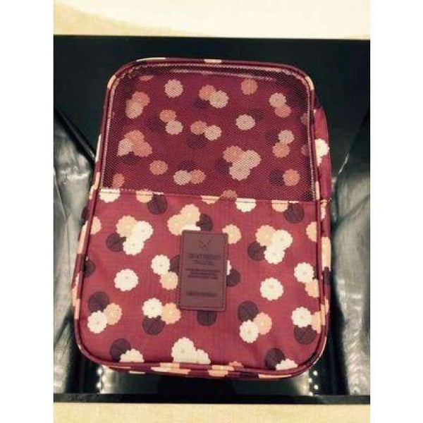 Planet Gates B YINUO 2018 Travel Portable Three Pairs Shoes Double Storage Shoes Storage Necessaries Case Wash Organizer Toiletry Bag