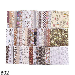 Planet Gates B02 50pcs Squares 10*10cm Colorful Patchwork Cotton Sewing Fabric Quilt Material DIY Home Quarters Handcraft Needlework Fabric