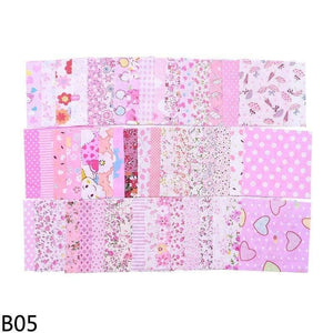 Planet Gates B05 50pcs Squares 10*10cm Colorful Patchwork Cotton Sewing Fabric Quilt Material DIY Home Quarters Handcraft Needlework Fabric