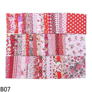 Planet Gates B07 50pcs Squares 10*10cm Colorful Patchwork Cotton Sewing Fabric Quilt Material DIY Home Quarters Handcraft Needlework Fabric