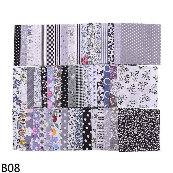 Planet Gates B08 50pcs Squares 10*10cm Colorful Patchwork Cotton Sewing Fabric Quilt Material DIY Home Quarters Handcraft Needlework Fabric