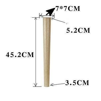 Durable Solid Wood Furniture Feet Oak Wooden Sofa leg Multipurpose Cabinet Table Stool Support Feet Furniture Parts Accessories