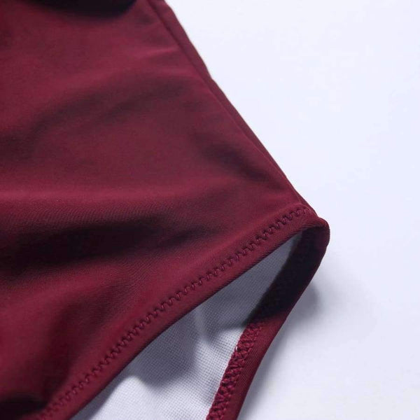 Planet Gates B1899WR / L Swimsuit Women Ruffle Solid Swimwear Sexy Bathing Suit Monokini Backless Swimming Bodysuit maillot de bain femme 2018