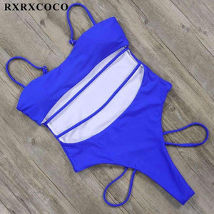 Planet Gates B1909BK / L Sexy One Piece Swimsuit 2018 Hollow Out Bandage Swimwear Women Solid Padded Bathing Suit Monokini Backless Bodysuits