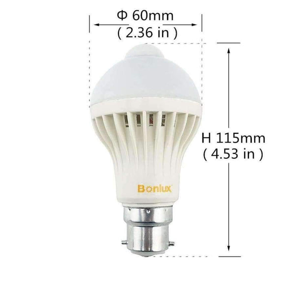 Planet Gates B22 LED žárovka s pohybovým senzorem 5W bajonet B22 s 50W halogenovou žárovkou náhrada pro osvětlení koupelnové skříňky v chodbě