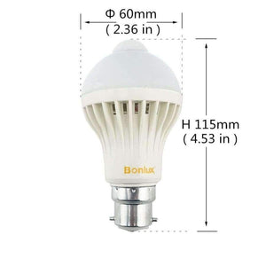 Planet Gates B22 LED žárovka s pohybovým senzorem 5W bajonet B22 s 50W halogenovou žárovkou náhrada pro osvětlení koupelnové skříňky v chodbě