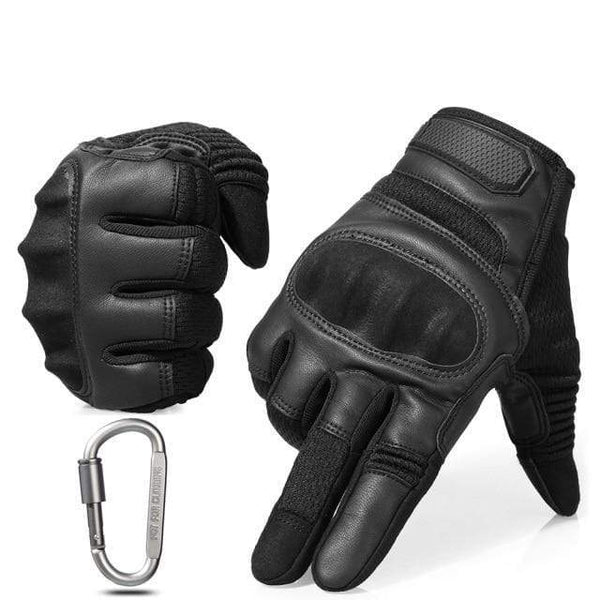 Planet Gates B22 / XL / China Black Moto Motocross Glove Men Leather Motorcycle Full Finger Gloves Cycling Bike Bicycle Riding BMX Enduro Work Mittens Summer