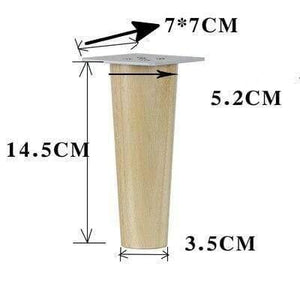 Durable Solid Wood Furniture Feet Oak Wooden Sofa leg Multipurpose Cabinet Table Stool Support Feet Furniture Parts Accessories