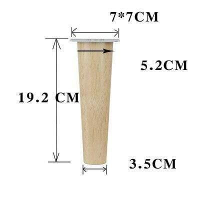Durable Solid Wood Furniture Feet Oak Wooden Sofa leg Multipurpose Cabinet Table Stool Support Feet Furniture Parts Accessories