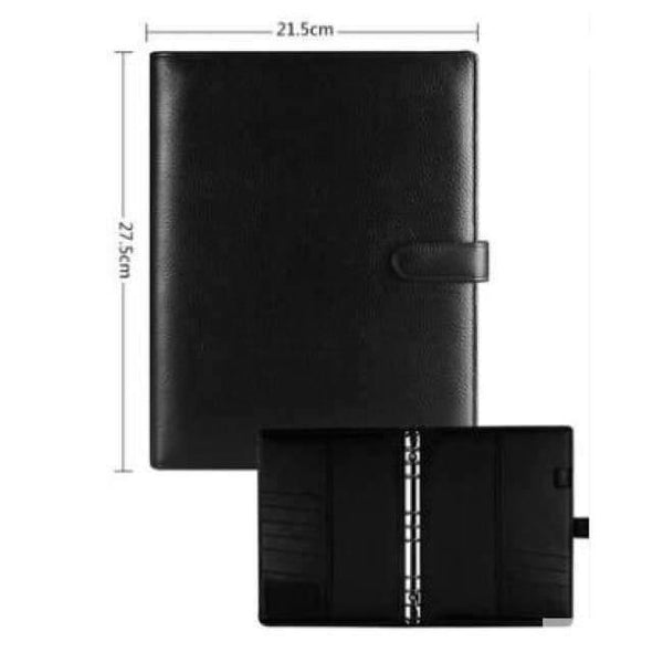 Planet Gates B5 With Hasp Genuine Leather Logo Custom A5 Notebook Cowhide Travelers Loose leaf Office Commercial Writing Pads Diary Rings Binder