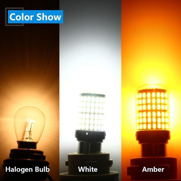 Planet Gates BA15S White E-Bright 2PCS 1156 P21W BA15S PY21W BAU15S LED Canbus 3014 S25 Error FREE Car Turn Lights 12V DC NO Hyper Flash Amber White