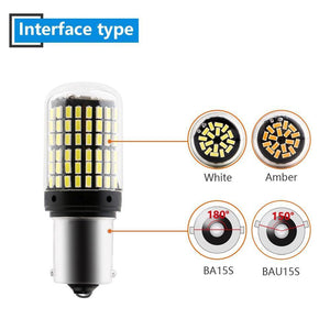 Planet Gates BA15S White E-Bright 2PCS 1156 P21W BA15S PY21W BAU15S LED Canbus 3014 S25 Error FREE Car Turn Lights 12V DC NO Hyper Flash Amber White