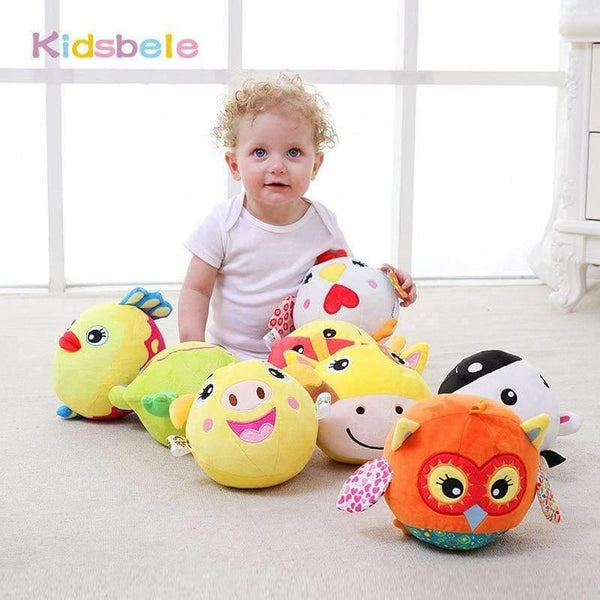 Planet Gates Baby Appease Toys For Car Pram Crib Ball Cartoon Animals Plush Doll Grasp Education Toys For Newborn Infant Gifts