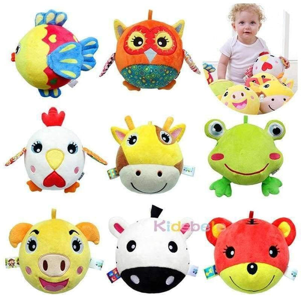 Planet Gates Baby Appease Toys For Car Pram Crib Ball Cartoon Animals Plush Doll Grasp Education Toys For Newborn Infant Gifts