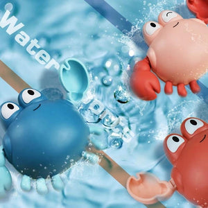 Planet Gates Baby Bath Toys Animal Cute Cartoon Tortoise Crab Classic Baby Water Toy Infant Swim Chain Clockwork Toy For Kid 2020 Newest