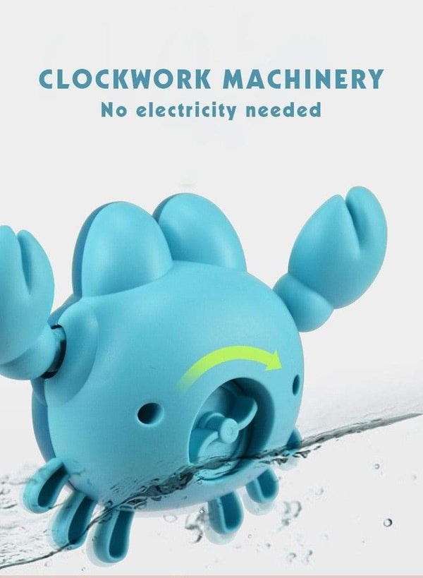 Planet Gates Baby Bath Toys Animal Cute Cartoon Tortoise Crab Classic Baby Water Toy Infant Swim Chain Clockwork Toy For Kid 2020 Newest