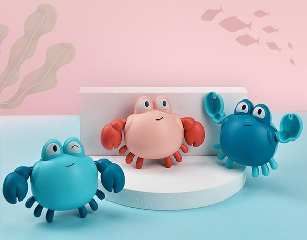 Planet Gates Baby Bath Toys Animal Cute Cartoon Tortoise Crab Classic Baby Water Toy Infant Swim Chain Clockwork Toy For Kid 2021 Newest