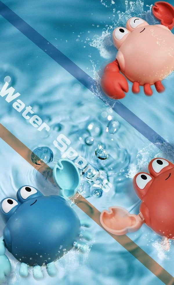 Planet Gates Baby Bath Toys Animal Cute Cartoon Tortoise Crab Classic Baby Water Toy Infant Swim Chain Clockwork Toy For Kid 2021 Newest