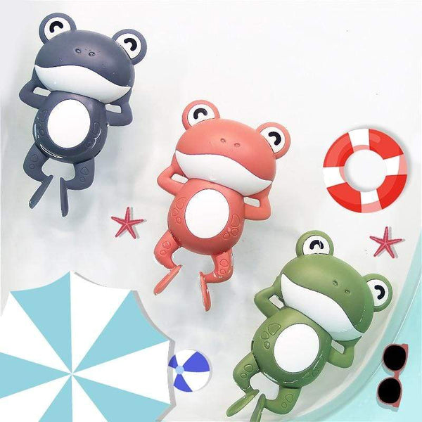 Planet Gates Baby Bath Toys For Children New Baby Bath Swimming Bath Toy Cute Frogs Clockwork Bath Toy brinquedos infantil игрушки для детей