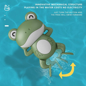 Planet Gates Baby Bath Toys For Children New Baby Bath Swimming Bath Toy Cute Frogs Clockwork Bath Toy brinquedos infantil игрушки для детей