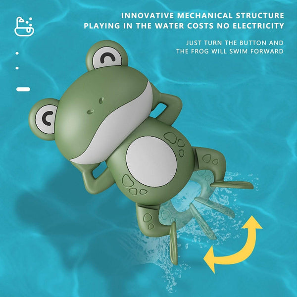 Planet Gates Baby Bath Toys For Children New Baby Bath Swimming Bath Toy Cute Frogs Clockwork Bath Toy brinquedos infantil игрушки для детей