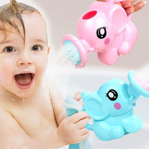 Planet Gates Baby Bath Toys Lovely Plastic Elephant Shape Water Spray for Baby Shower Swimming Toys Kids Gift Storage Mesh Bag Baby Kids Toy