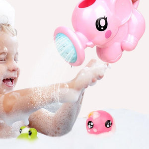 Planet Gates Baby Bath Toys Lovely Plastic Elephant Shape Water Spray for Baby Shower Swimming Toys Kids Gift Storage Mesh Bag Baby Kids Toy