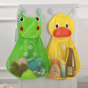 Planet Gates Baby Bath Toys Storage Bag Cute Duck Frog Mesh Net Bag Kids Water Toys Organizer Suction Cups Bath Game Bag Bathroom Accessaries