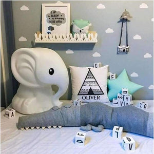 Planet Gates Baby Bed Bumpers Newborn Crib Bumper Comforting Crocodile Doll Pillow Cushion Baby Room Decor Toys Infant Cot Protection Bedding