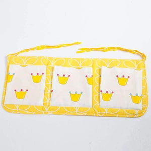 Planet Gates Baby Bed Hanging Storage Bag Cotton Newborn Crib Organizer Toy Diaper Pocket for Crib Bedding Set Accessories