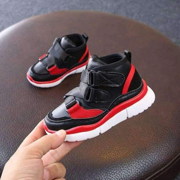 Planet Gates baby black / 1 Autumn Children High Top Sneaker Baby Boy Pu Leather Shoe Girll Fashion Sport Casual Trainer FH2244