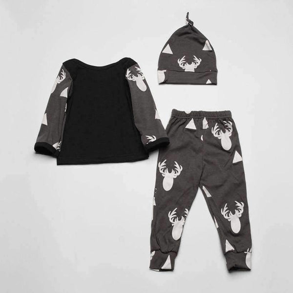 Planet Gates baby boy clothes / 18M Newborn baby boy girl clothes set long-sleeved T-shirt+ trousers +hat 3Pcs lot baby clothing sets kids children bebes costume