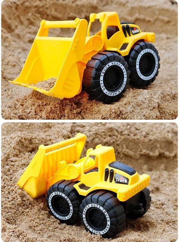Planet Gates Baby Classic Simulation Engineering Car Toy Excavator Bulldozer Model Tractor Toy Dump Truck Model Car Toy Mini for Kid Boy Gift