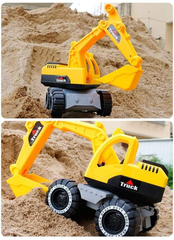 Planet Gates Baby Classic Simulation Engineering Car Toy Excavator Bulldozer Model Tractor Toy Dump Truck Model Car Toy Mini for Kid Boy Gift