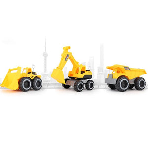 Planet Gates Baby Classic Simulation Engineering Car Toy Excavator Bulldozer Model Tractor Toy Dump Truck Model Car Toy Mini for Kid Boy Gift