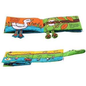 Planet Gates Baby Cloth Book Soft Fabric Feet Crocodile English Learning Story Quiet Book For Newborn Babies Children Kids Educational Toys