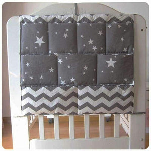 Planet Gates Baby Cot Bed Hanging Storage Bag Crib Organizer Storage Bag 60*50cm Toy Diaper Pocket for Crib Bedding Set