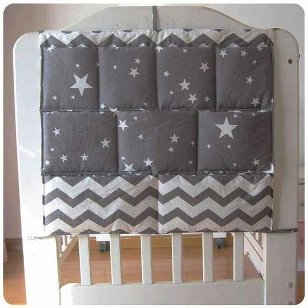 Planet Gates Baby Cot Bed Hanging Storage Bag Crib Organizer Storage Bag 60*50cm Toy Diaper Pocket for Crib Bedding Set