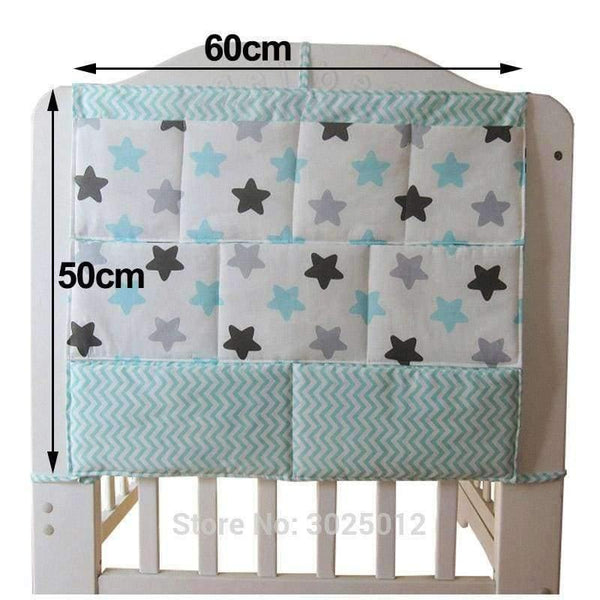 Planet Gates Baby Cot Bed Nursery Hanging Storage Bag Crib Organizer Storage Bag 60*50cm Toy Diaper Pocket for Crib Bedding Set