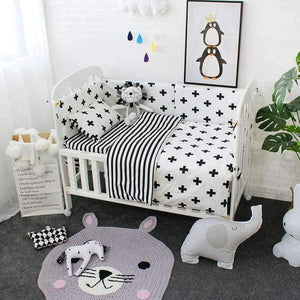 Planet Gates Baby Cot Bedding Set Soft Breathable Cotton Bed Linen For Children Including Quilt Pillow Bumper Flat Sheet Cradle Kit For Kids